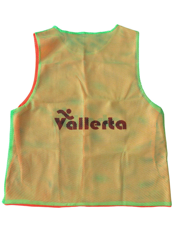 Vallerta Double-sided Soccer Training Vest for Kids & Adults – Lightweight Mesh Scrimmage Pinnies, Sizes S/M/L High Visibility