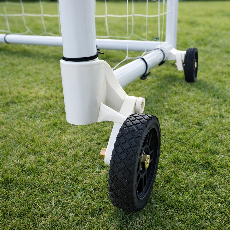 Vallerta Soccer Goal Wheel Kit – Heavy-Duty 6” Wheels, Fits 2” Steel Tubing Goals, All-Weather (Set of 4)