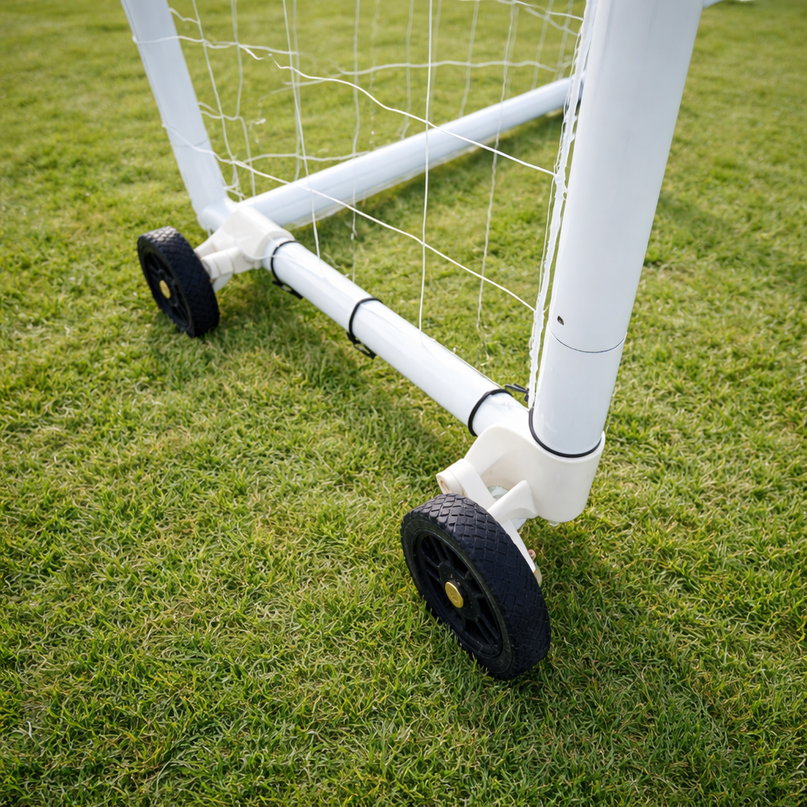 Vallerta Soccer Goal Wheel Kit – Heavy-Duty 6” Wheels, Fits 2” Steel Tubing Goals, All-Weather (Set of 4)