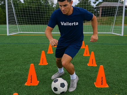 Vallerta Training Cones – 9in / 15in / 20in Agility Marker Cones
