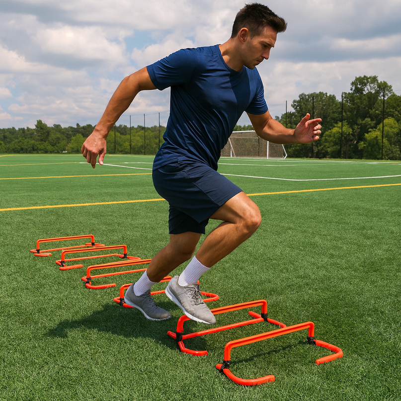 Adjustable Agility Training Hurdles, 5 Height Speed & Jump Hurdles