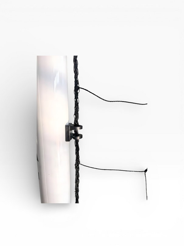 Vallerta 60mm Pre-Installed Quick-Clip Net System & Black HDPE Net. Multiple Sizes (7x5, 10x6, 12x6, 16x7, 18x7) (Copy)