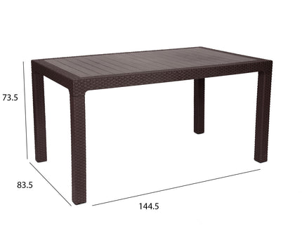 Samba plastic rectangle table
