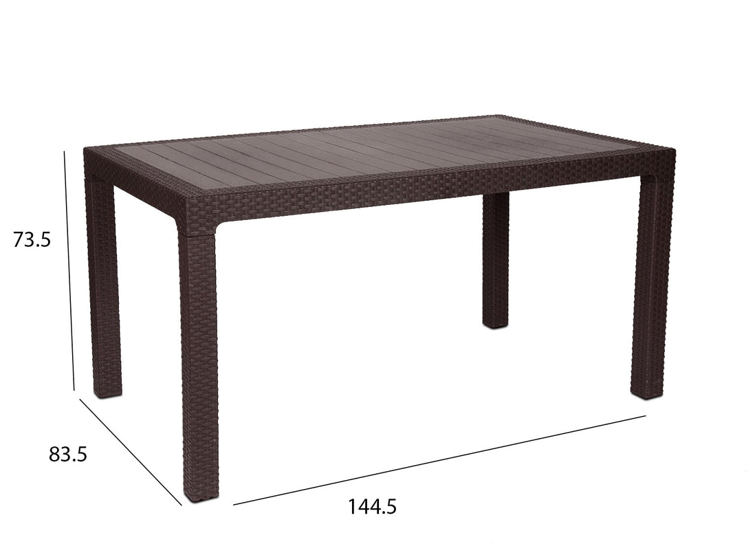 Samba plastic rectangle table