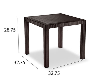 Samba plastic square table