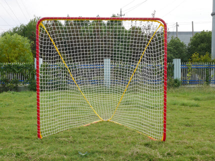Vallerta Signature Series Official 6' x 6' Regulation Size Lacrosse Goal.  Heavy Duty 1.5 Inch Portable Steel Practice/Training Aid Equipment for Kids & Adults.
