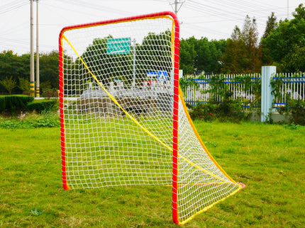 Vallerta Signature Series Official 6' x 6' Regulation Size Lacrosse Goal.  Heavy Duty 1.5 Inch Portable Steel Practice/Training Aid Equipment for Kids & Adults.