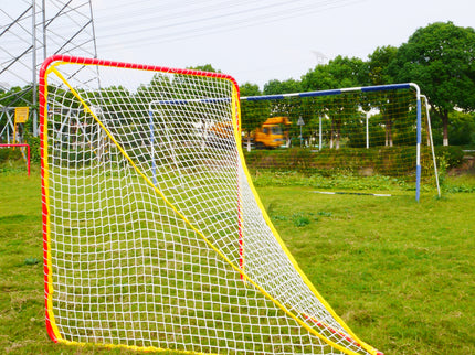 Vallerta Signature Series Official 6' x 6' Regulation Size Lacrosse Goal.  Heavy Duty 1.5 Inch Portable Steel Practice/Training Aid Equipment for Kids & Adults.
