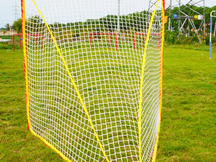 Vallerta Signature Series Official 6' x 6' Regulation Size Lacrosse Goal.  Heavy Duty 1.5 Inch Portable Steel Practice/Training Aid Equipment for Kids & Adults.