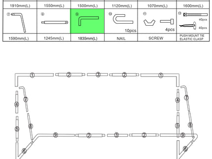 Replacement Parts [ 24'x8' Backyard/Match Goals Only]