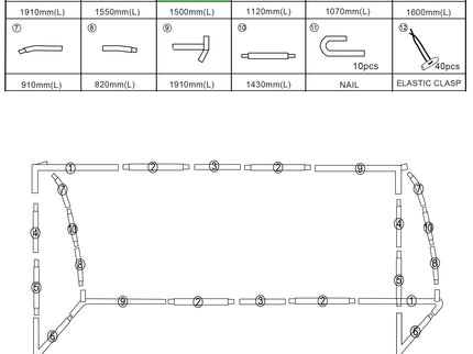 Replacement Parts [ 24'x8' Backyard/Match Goals Only]