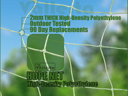 Vallerta Folding Soccer Goal, Portable, Light Weight, Steel Frame, Easy to Carry, Perfect for Solo/Team Practice Training