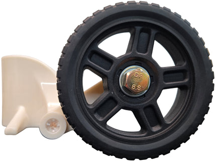 Vallerta Soccer Goal Wheel Kit – Heavy-Duty 6” Wheels, Fits 2” Steel Tubing Goals, All-Weather (Set of 4)