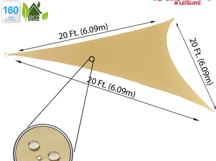 Petra Waterproof Triangle Shade Sail