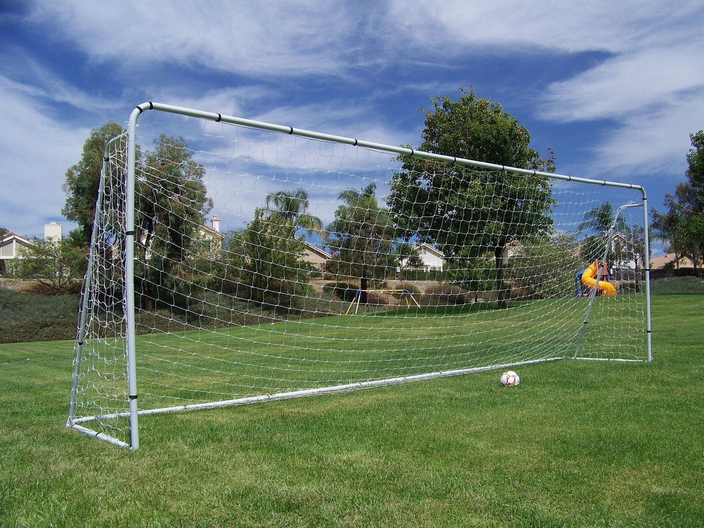 Vallerta® 21 X 7 Ft. Heavy Duty Steel Frame Goal w/Weatherproof Net