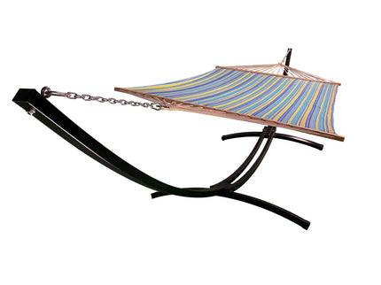 Petra Leisure® 15Ft Black Arc Stand w/Teal/Yellow Bed.
