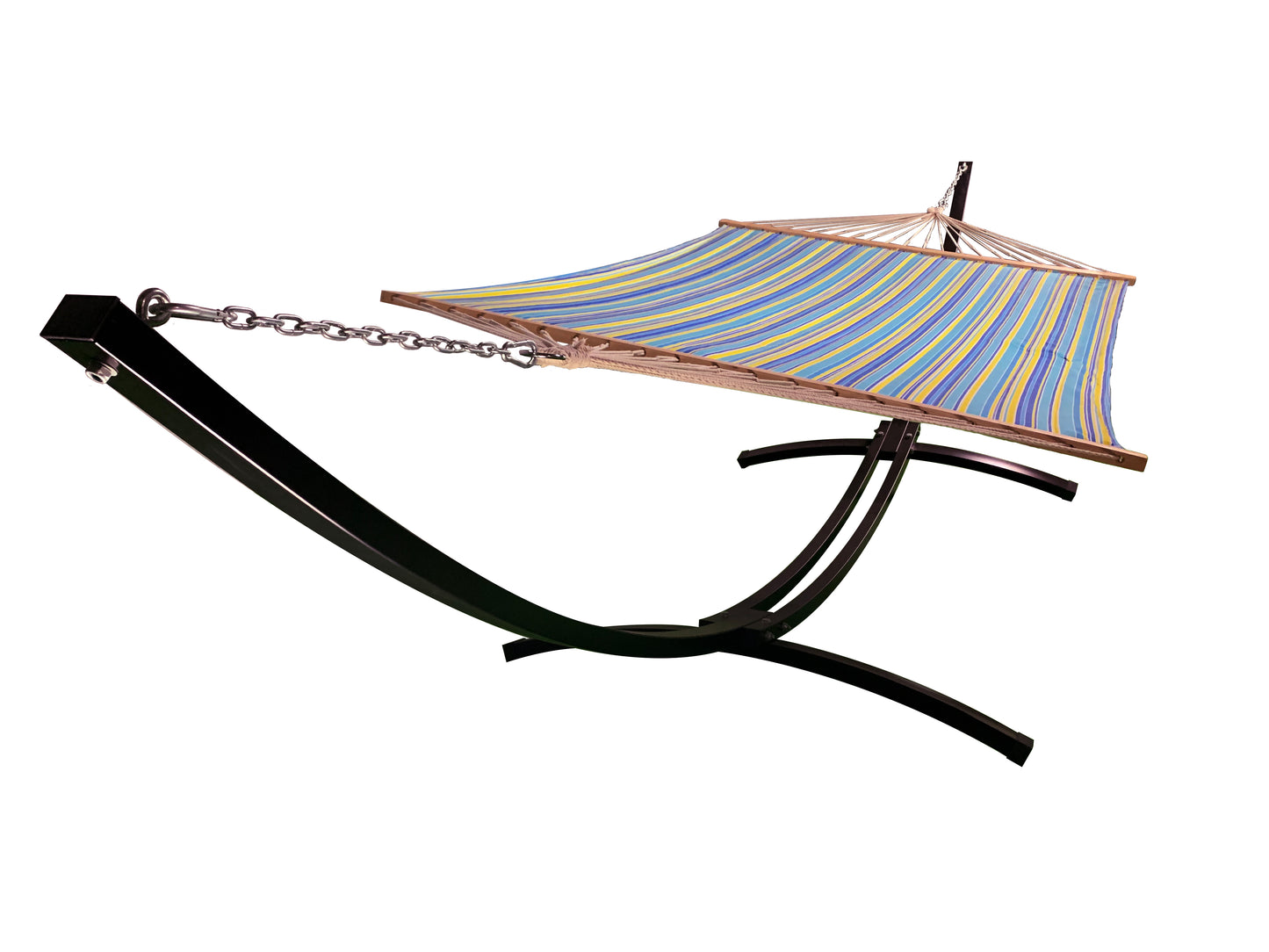 Petra Leisure® 15Ft Black Arc Stand w/Teal/Yellow Bed.