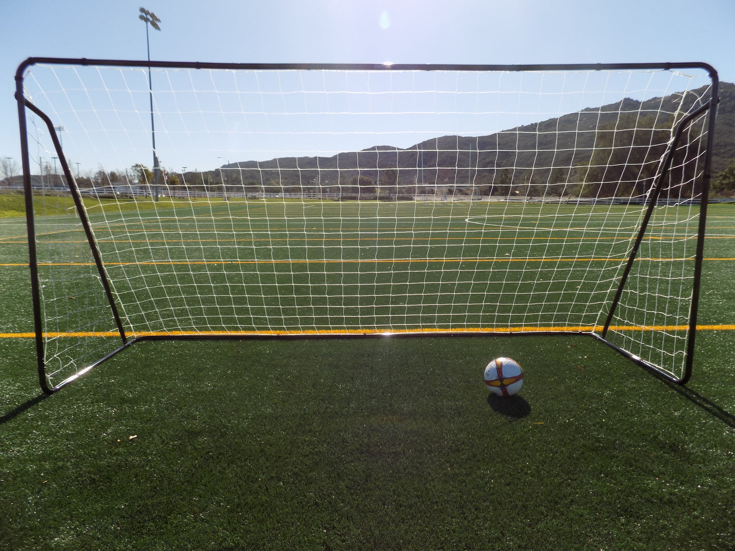 Vallerta® 12 X 6 Ft. Steel Soccer Goal w/Weatherproof Net