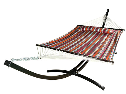 Petra Leisure® Black Stand w/Elegant Fiesta Hammock Bed w/Pillow