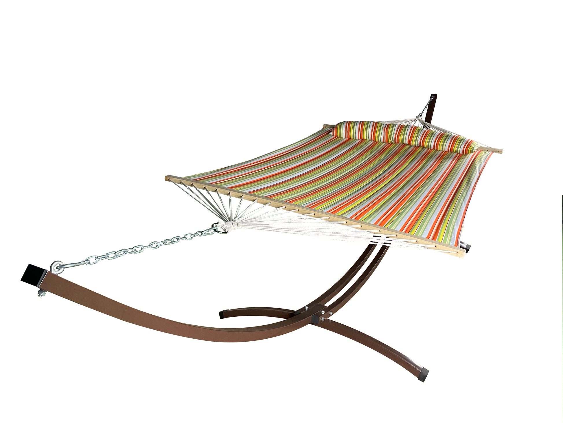 Petra Leisure® 15Ft. Brown Arc Stand w/Spring Hammock Bed.