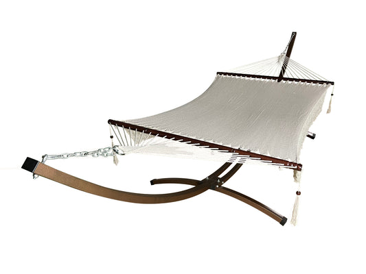 Petra Leisure Beige Rope Hammock Bed