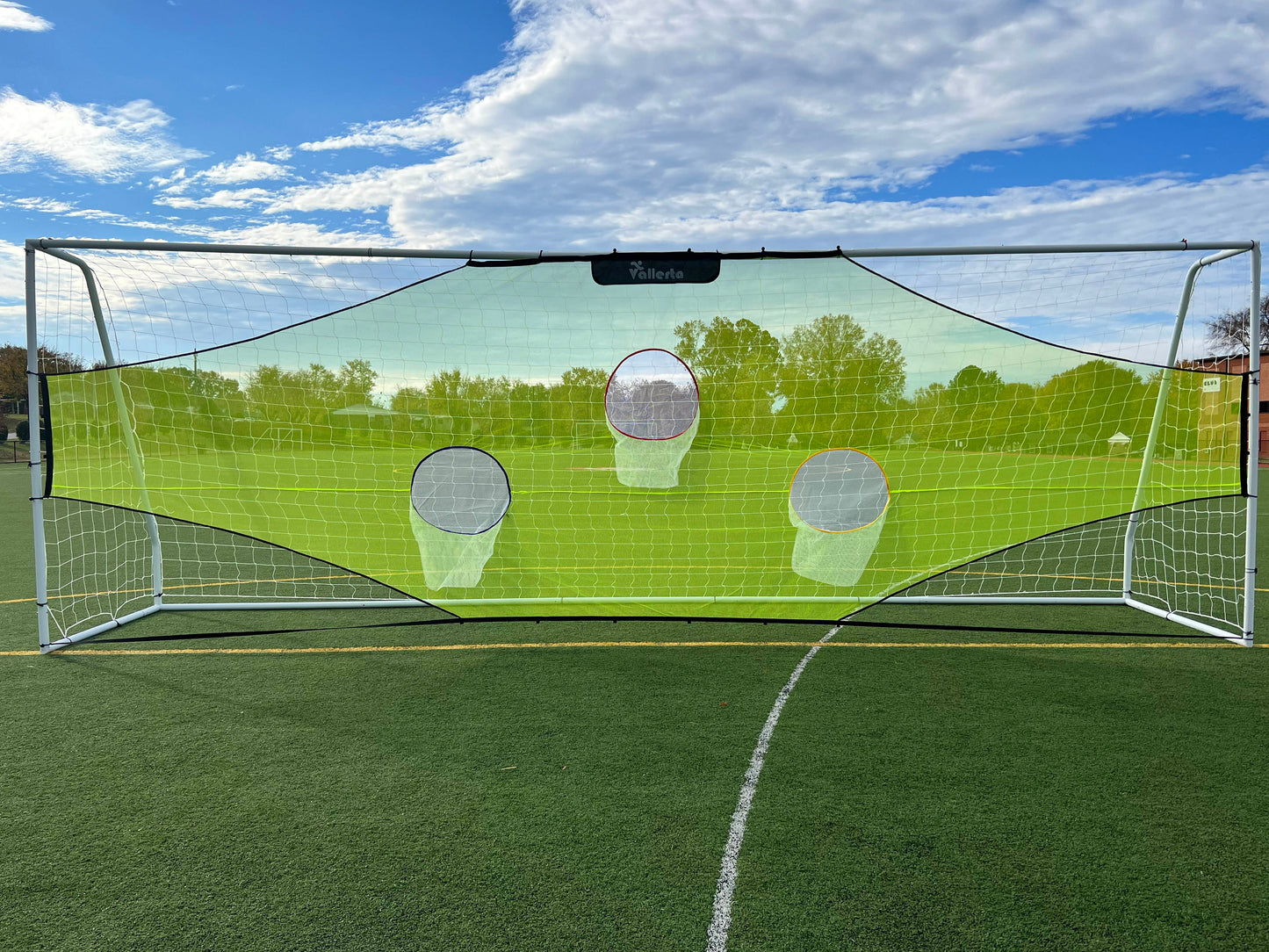 Vallerta® Skill-Shot 24x8 Ft. Professional Soccer Shooting Practice Target Net & Rebounder (soccer frame not included)