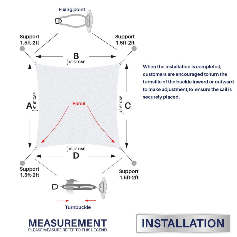 Petra HDPE Square Shade Sail