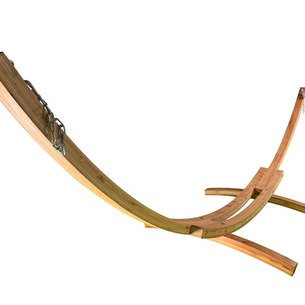 Petra Leisure® Natural Wood Finish Arc Hammock Stand
