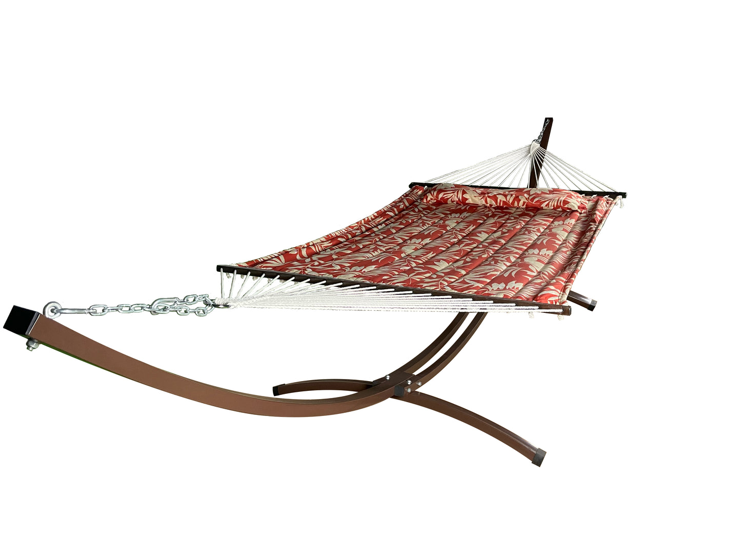 Petra Leisure® 15Ft. Brown Arc Stand w/Flower Hammock Bed.