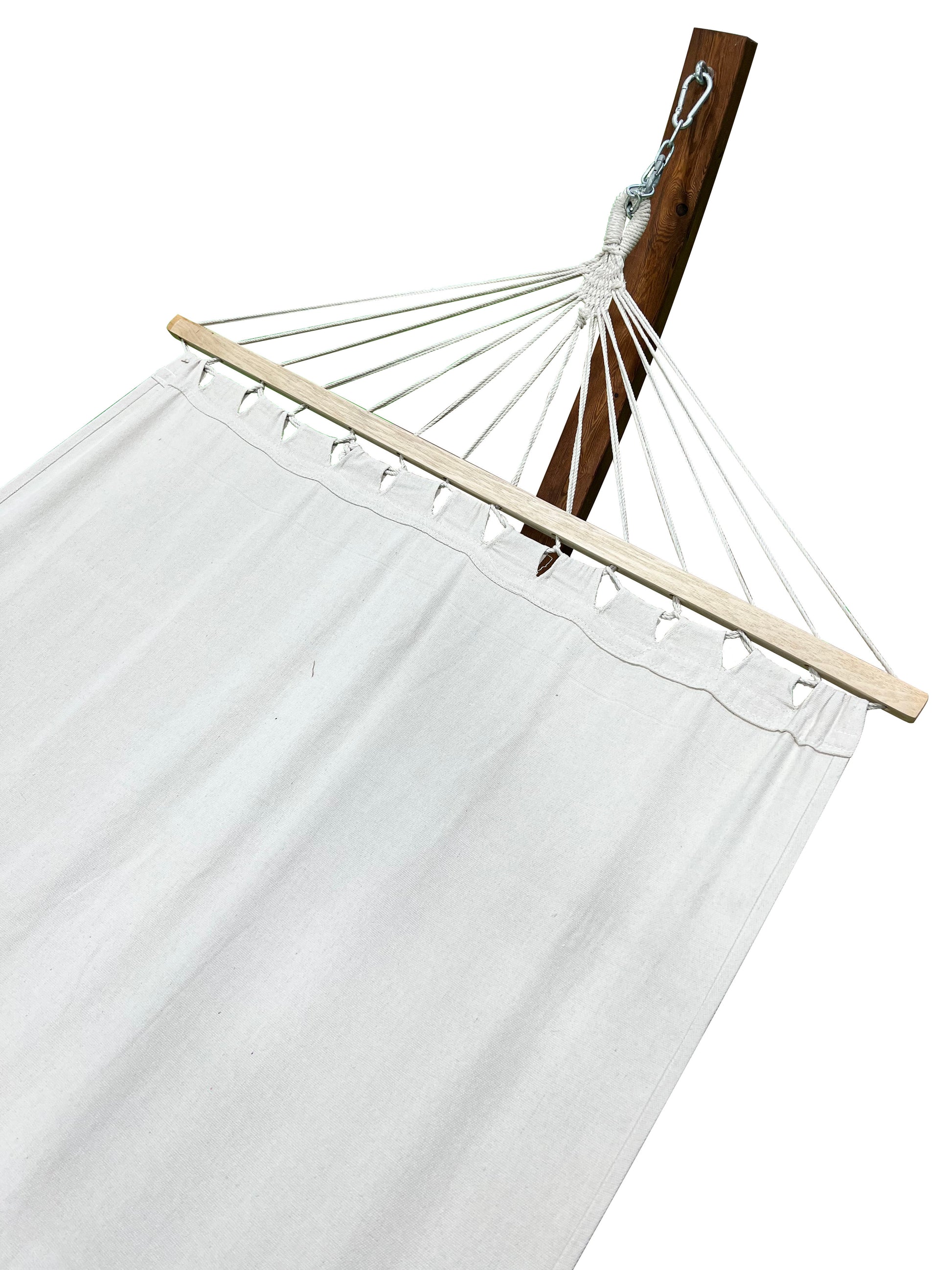 Petra Leisure® 12 Ft. Teak Stain/Water Treated Wooden Arc Hammock Stand & Bed at $249.99