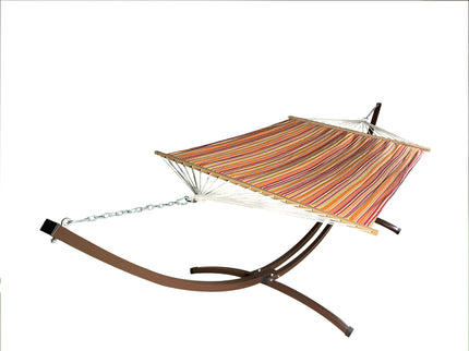 Petra Leisure® 15Ft. Brown Arc Stand w/Fiesta Hammock Bed.