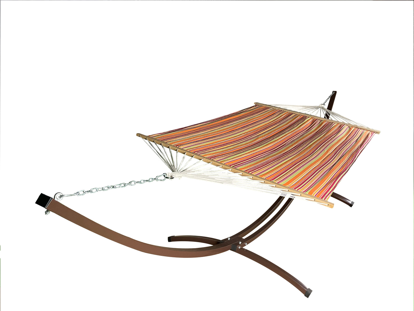 Petra Leisure® 15Ft. Brown Arc Stand w/Fiesta Hammock Bed.